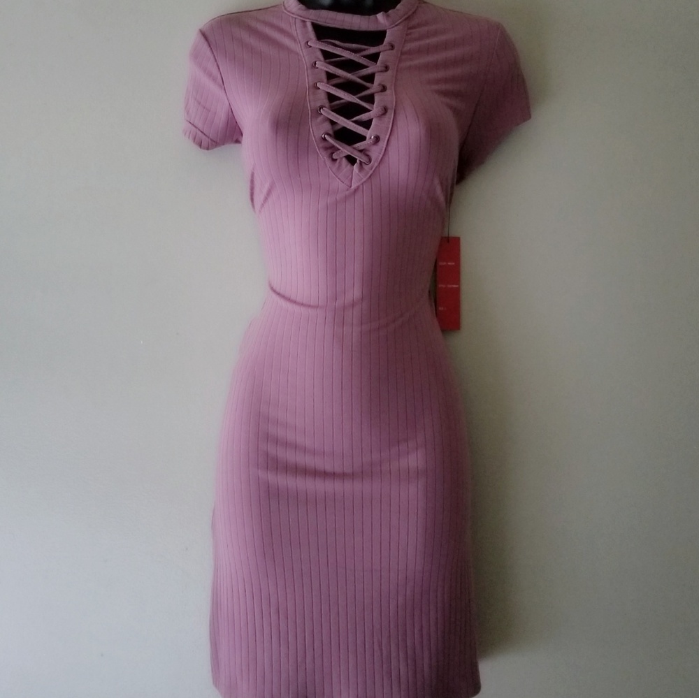 Pink Ladies Casual Club Dress Size Large